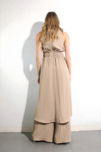 Load image into Gallery viewer, Escape to Milan Taupe Pleated Pants Set