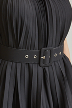 Load image into Gallery viewer, Midnight in Monaco Chiffon Pleated Pant Set