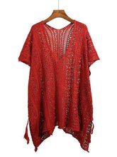 Load image into Gallery viewer, Crochet Tassel Hollow Tie Shawl Cover-up | NCS
