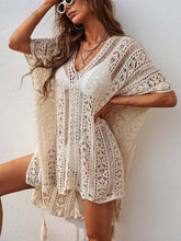 Load image into Gallery viewer, Crochet Tassel Hollow Tie Shawl Cover-up | NCS