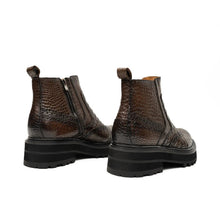 Load image into Gallery viewer, Crocodile - Skin Chelsea Boots with Chunky Sole