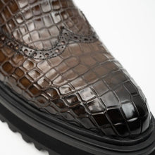 Load image into Gallery viewer, Crocodile - Skin Chelsea Boots with Chunky Sole
