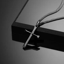 Load image into Gallery viewer, Cross Pendant - Stealth