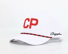Load image into Gallery viewer, Crown Point White Rope Hat - Chippopotamus Red