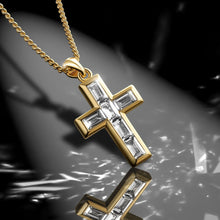 Load image into Gallery viewer, Gemstone Cross Pendant - Diamond