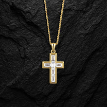 Load image into Gallery viewer, Gemstone Cross Pendant - Diamond