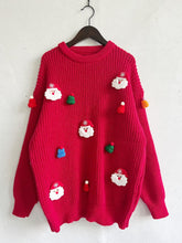 Load image into Gallery viewer, Cute 3D Santa Claus Christmas Knit Sweater | NCS