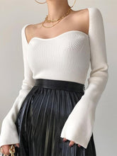 Load image into Gallery viewer, Square Collar Irregular Long Sleeve Woman Sweaters | NCS