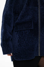 Load image into Gallery viewer, Genuine Shearling Silver Fox Trim Jacket