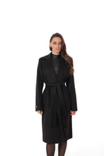 Load image into Gallery viewer, Lafayette Cashmere Blend Overcoat in Black