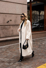 Load image into Gallery viewer, Sylvie Iconic Statement Fiber Coat in Ivory
