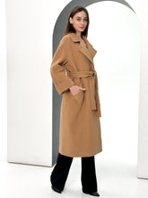 Load image into Gallery viewer, Monique Tailored Cashmere Wool Blend Coat in Bluff