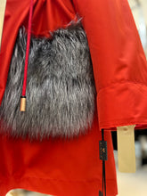 Load image into Gallery viewer, Roma Genuine Silver Fox Fur Rabbit Fur Insulated Parka in Red