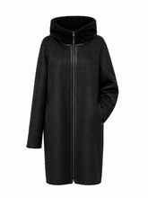 Load image into Gallery viewer, ⇆ Reversible Faux Fur & Suede Coat