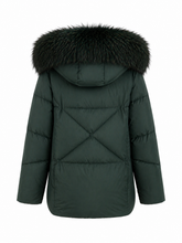 Load image into Gallery viewer, Blair Genuine Silver Fox Fur Down Fill Jacket