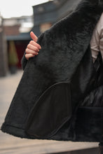 Load image into Gallery viewer, Genuine Lamb Leather Fox Fur Coat