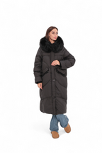 Load image into Gallery viewer, Genuine Fur Trim Down Fill Coat