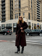 Load image into Gallery viewer, Emily Classic Wool Blend Overcoat in Rich Chocolate