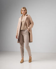 Load image into Gallery viewer, Jessika Classic Wool Blend Overcoat in Crème