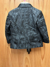 Load image into Gallery viewer, Kids World of USA Black Floral/Brocade Print 5-Piece Boy’s suit/tuxedo