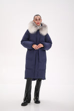 Load image into Gallery viewer, Genuine Silver Fox Down Fill Coat