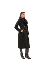 Load image into Gallery viewer, Genuine Mink Fur Eco Suede Coat