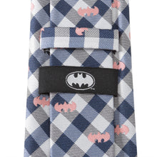 Load image into Gallery viewer, DC Batman Plaid Navy Men's Tie