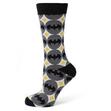 Load image into Gallery viewer, DC Batman Circle Gray Black Men's Socks