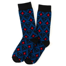 Load image into Gallery viewer, DC Superman Circle Motif Blue Men's Socks