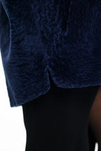 Load image into Gallery viewer, Genuine Shearling Silver Fox Trim Jacket