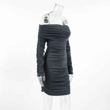 Load image into Gallery viewer, Euro Slimming Dress: Versatile One-Collar Design