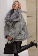 Load image into Gallery viewer, Ares Genuine Fur Trim Down Fill Mohair Parka