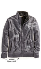 Load image into Gallery viewer, Mens Sherpa Fleece Lined Zip Front Sweater Jacket