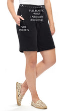 Load image into Gallery viewer, Women's Interlock Knit cotton Shorts with Elastic Waist and Adjustable Drawstring
