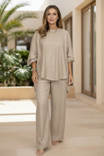 Load image into Gallery viewer, Women's Batwing Sleeve Loose Top & Wide Leg Pants Two-Piece Set