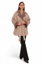 Load image into Gallery viewer, Sandro Cashmere Blend Overcoat in Beige