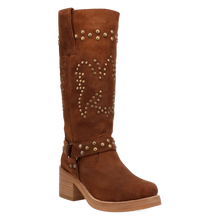 Load image into Gallery viewer, Dingo Troubadour - Women's Suede Leather Cowgirl Boots