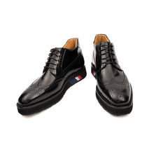 Load image into Gallery viewer, DIVINCH Black Patent Brogue Bootie