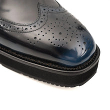 Load image into Gallery viewer, DIVINCH Navy Patent Brogue Bootie