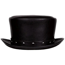 Load image into Gallery viewer, Deadwood Trading Brimstone - Faux Leather Deadman Steampunk Top Hat