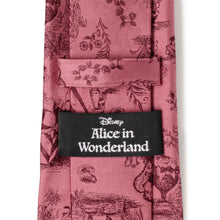 Load image into Gallery viewer, Disney Alice in Wonderland Dusty Red Men's Tie