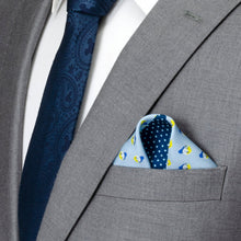 Load image into Gallery viewer, Disney Donald Duck Blue Pocket Square
