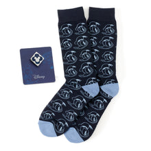 Load image into Gallery viewer, Disney Donald Duck Patterned Blue Socks and Mickey Mouse Blue Lapel Pin Gift Set