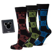 Load image into Gallery viewer, Disney Mickey and Friends Checkered Black Gift Set