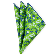 Load image into Gallery viewer, Disney Mickey Mouse Floral Green Pocket Square