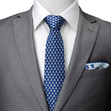 Load image into Gallery viewer, Disney Mickey Mouse Silhouette Pattern Dot Blue Tie