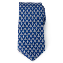 Load image into Gallery viewer, Disney Mickey Mouse Silhouette Pattern Dot Blue Tie