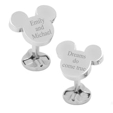 Load image into Gallery viewer, Disney Mickey Mouse Silhouette Stainless Steel Cufflinks