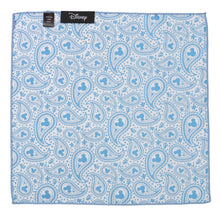 Load image into Gallery viewer, Disney Mickey Mouse Paisley Teal Pocket Square