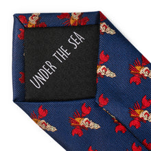 Load image into Gallery viewer, Disney The Little Mermaid Sebastian Hidden Message Blue Men's Tie